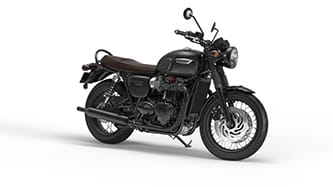 T120 Black comes in, well, black. With a brown seat
